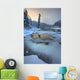 Morley River In Winter Near Teslin, Yukon Wall Mural