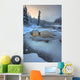 Morley River In Winter Near Teslin, Yukon Wall Mural