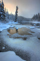 Morley River In Winter Near Teslin, Yukon Wall Mural