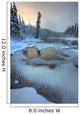 Morley River In Winter Near Teslin, Yukon Wall Mural