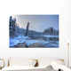 Morley River In Winter Near Teslin, Yukon Wall Mural