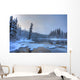 Morley River In Winter Near Teslin, Yukon Wall Mural