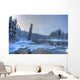 Morley River In Winter Near Teslin, Yukon Wall Mural