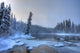 Morley River In Winter Near Teslin, Yukon Wall Mural