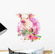 Cute Watercolor Ballerina Pig Wall Decal