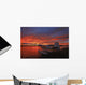 A Float Plane Facing The Sunrise Over Teslin Lake, Yukon Wall Mural