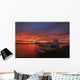 A Float Plane Facing The Sunrise Over Teslin Lake, Yukon Wall Mural