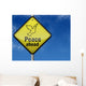 Traffic Sign "Peace Ahead" Wall Mural
