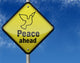 Traffic Sign "Peace Ahead" Wall Mural