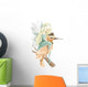 Pastel Fairy Riding Bird Wall Decal
