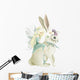 Pastel Bunny Fairy Wall Decal