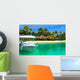 Boat Moored Tropical Island Wall Decal