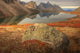 Tombstone Mountain Reflected In Talus Lake In Autumn Wall Mural