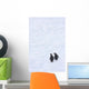 Gentoo Penguins Climb The Side Of An Iceberg Floating In Neko Harbour Wall Mural