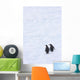Gentoo Penguins Climb The Side Of An Iceberg Floating In Neko Harbour Wall Mural