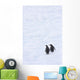 Gentoo Penguins Climb The Side Of An Iceberg Floating In Neko Harbour Wall Mural