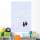 Gentoo Penguins Climb The Side Of An Iceberg Floating In Neko Harbour Wall Mural