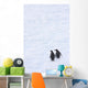 Gentoo Penguins Climb The Side Of An Iceberg Floating In Neko Harbour Wall Mural