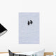 Gentoo Penguins Climb The Side Of An Iceberg Floating In Neko Harbour Wall Mural