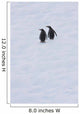 Gentoo Penguins Climb The Side Of An Iceberg Floating In Neko Harbour Wall Mural