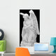 marble angel isolated on black Wall Mural