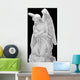 marble angel isolated on black Wall Mural