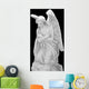 marble angel isolated on black Wall Mural