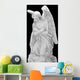 marble angel isolated on black Wall Mural