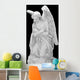 marble angel isolated on black Wall Mural