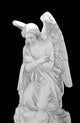marble angel isolated on black Wall Mural
