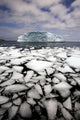Floating Ice Shattered From Iceberg Wall Mural