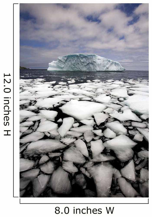 Floating Ice Shattered From Iceberg Wall Mural