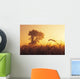 Mist In A Barley Field At Sunset, Near Carey, Manitoba Wall Mural