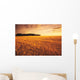 Field Of Grain Stubble Near St Adolphe, Manitoba Wall Mural