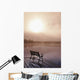 Dock In Morning Fog, Oxtongue Lake, Dwight, Ontario, Canada Wall Mural