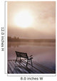 Dock In Morning Fog, Oxtongue Lake, Dwight, Ontario, Canada Wall Mural