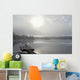 Dock In Morning Fog, Oxtongue Lake, Dwight, Ontario Wall Mural