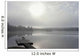 Dock In Morning Fog, Oxtongue Lake, Dwight, Ontario Wall Mural