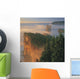 Perce Rock And The Three Sisters In Fog At Sunrise Wall Mural