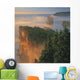 Perce Rock And The Three Sisters In Fog At Sunrise Wall Mural