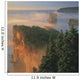 Perce Rock And The Three Sisters In Fog At Sunrise Wall Mural