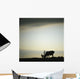 Silhouette Of A Male Caribou At Sunset Wall Mural