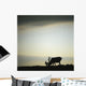 Silhouette Of A Male Caribou At Sunset Wall Mural