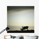 Silhouette Of A Male Caribou At Sunset Wall Mural