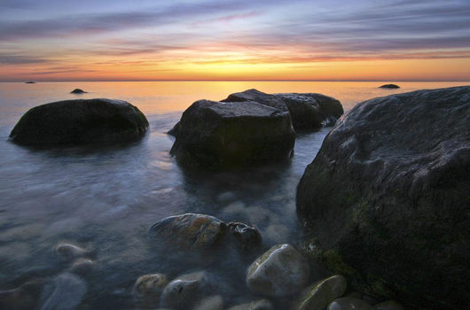 Sunset On Lake Michigan, Wisconsin Wall Mural