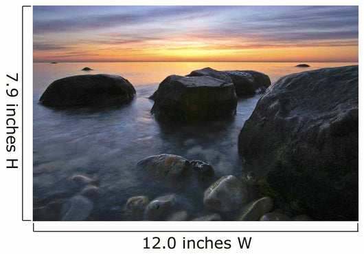 Sunset On Lake Michigan, Wisconsin Wall Mural