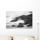 Waves On Rocky Shoreline, Long Beach, British Columbia Wall Mural