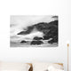Waves On Rocky Shoreline, Long Beach, British Columbia Wall Mural