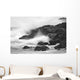 Waves On Rocky Shoreline, Long Beach, British Columbia Wall Mural