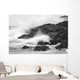 Waves On Rocky Shoreline, Long Beach, British Columbia Wall Mural